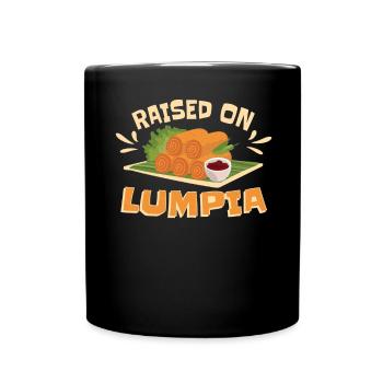 Élevé sur Lumpia Philippines - Mug uni - noir - Devant
