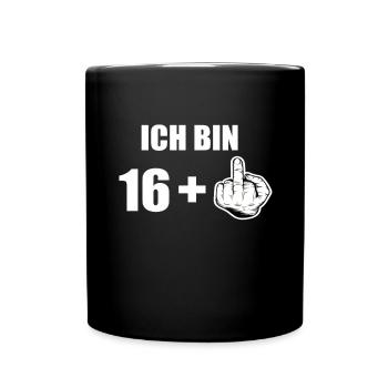 17 Geburtstag - Tasse einfarbig - Schwarz - Vorne
