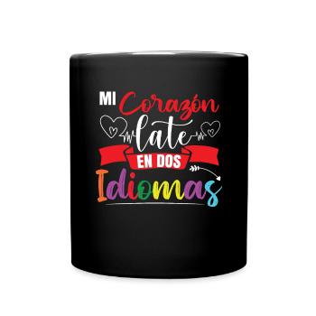 Ecole Professeur d’Espagnol Bilingue - Mug uni - noir - Devant