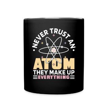 Drôle de chimie de la science des atomes - Mug uni - noir - Devant