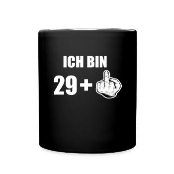 30 Geburtstag - Tasse einfarbig - Schwarz - Vorne