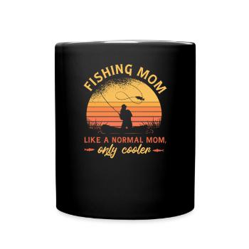 Angler Gift Idea Hobby Fishing - Full Colour Mug - black - Front
