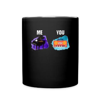 Ich Du - Pianiste Pianiste - Mug uni - noir - Devant