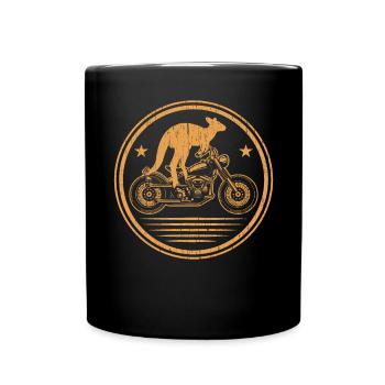 Moto Kangourou Faune Animal Australie - Mug uni - noir - Devant