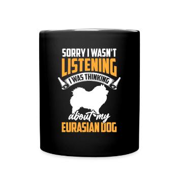 Eurasier was distracted Eurasian Dog - Full Colour Mug - black - Front