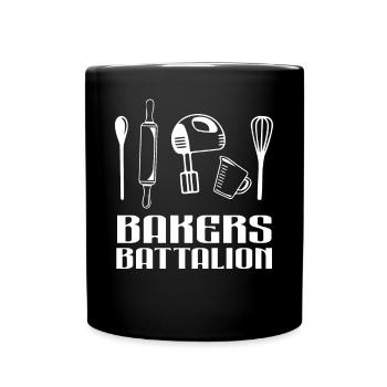 Bäcker Bataillon Küchen Utensilien Chef Kochen - Tasse einfarbig - Schwarz - Vorne
