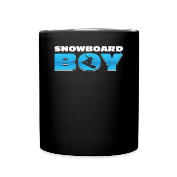 Snowboarding Snowboard Boy Snowboarder Wintersport - Tasse einfarbig - Schwarz - Vorne