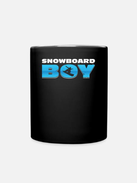 Snowboarding Snowboard Boy Snowboarder Wintersport - Tasse einfarbig - Schwarz