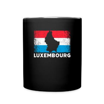 Luxembourg flag Luxembourger - Tasse einfarbig - Schwarz - Vorne