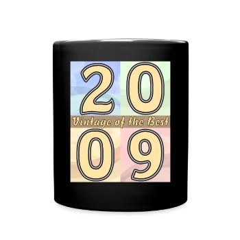 BIRTHDAY YEAR 2009 - Full Colour Mug - black - Front
