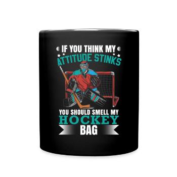 Drôle hockey humour sport d’hiver hockey sur glace - Mug uni - noir - Devant