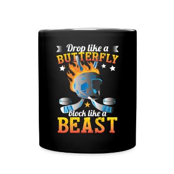 Funny Coach Ice Hockey Player - Full Colour Mug - black - Front