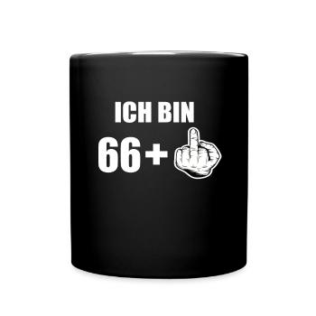 67 Geburtstag - Tasse einfarbig - Schwarz - Vorne