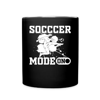 Socccer Mode On - Socccer Player Soccer Lover - Mug uni - noir - Devant