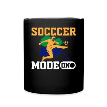 Socccer Player Soccer Lover - Socccer Mode On - Mug uni - noir - Devant