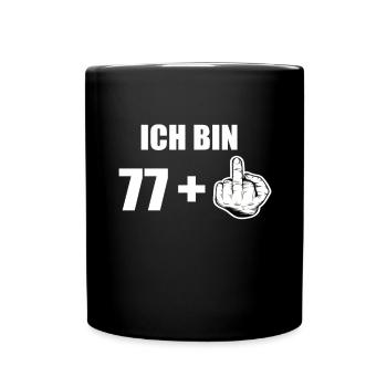 78 Geburtstag - Tasse einfarbig - Schwarz - Vorne