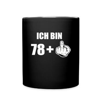 79 Geburtstag - Tasse einfarbig - Schwarz - Vorne