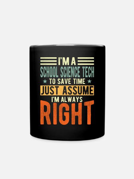 Schulwissenschaft Tech - Tasse einfarbig - Schwarz