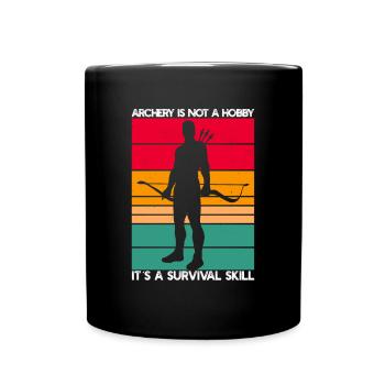 Le tir à l’arc n’est pas un passe-temps - Mug uni - noir - Devant