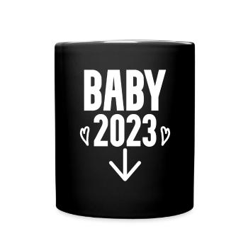 Bébé 2023 - Naissance Enceinte 2023 Grossesse - Mug uni - noir - Devant