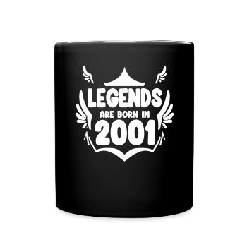 2001 - Born 2001 - Full Colour Mug - black - Front