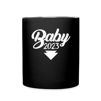 Bébé 2023 - Naissance Enceinte 2023 Grossesse - Mug uni - noir - Devant