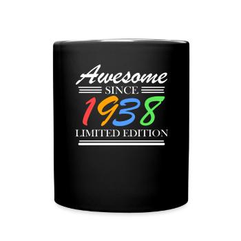 1938 - Jahrgang 1938 - Fantastisch seit 1938 - Tasse einfarbig - Schwarz - Vorne