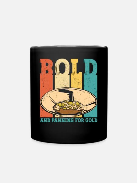 Drôle d’orpaillage d’or creuseurs de graisse et d’or - Mug uni - noir