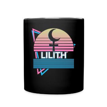 Lilith Darkness Moon Retro - Full Colour Mug - black - Front
