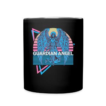 Schutzengel Altes Judentum Retro - Tasse einfarbig - Schwarz - Vorne