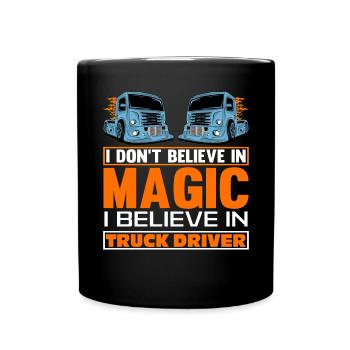Truck Driver Slogan- Truck Driver Gifts Tshirt - Full Colour Mug - black - Front