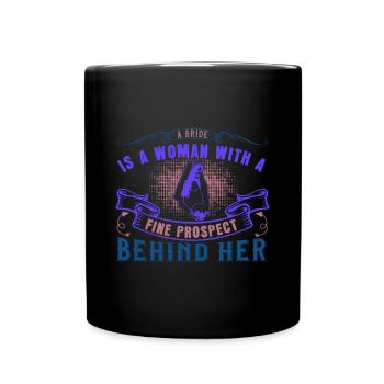Une mariée est une femme avec une belle perspective de - Mug uni - noir - Devant