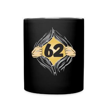 62 HEMD AUFZIEHEN - Tasse einfarbig - Schwarz - Vorne