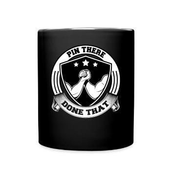 Pin There - Done That - Arm Wrestling - Tasse einfarbig - Schwarz - Vorne