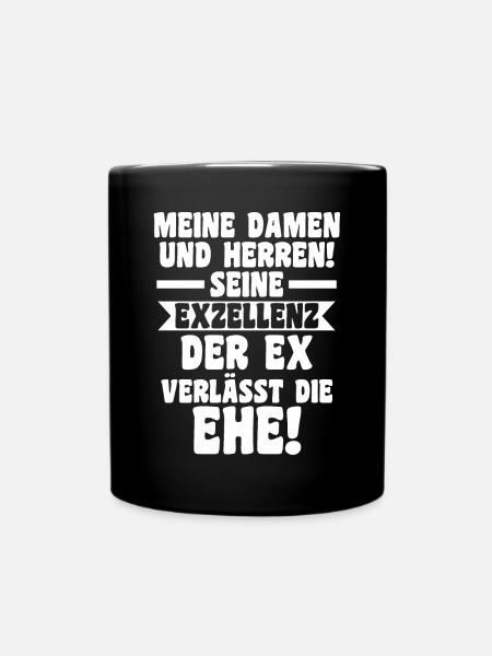 Geschieden Scheidung Scheidungsparty - Tasse einfarbig - Schwarz