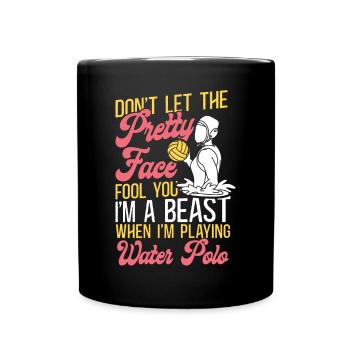 Water Polo Girl Don't Let The - Mug uni - noir - Devant