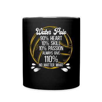 Water Polo Vintage Water Polo 90% - Tasse einfarbig - Schwarz - Vorne