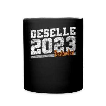 Geselle 2023 Gesellenprüfung - Tasse einfarbig - Schwarz - Vorne