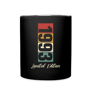 30e anniversaire 1993 Né 30 ans - Mug uni - noir - Devant