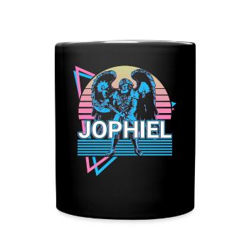 Jophiel Saint Jophiel Archangel Retro - Full Colour Mug - black - Front