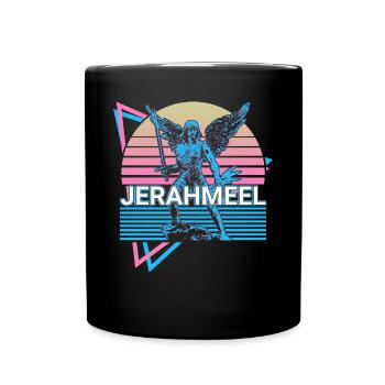 Jerahmeel Saint Jerahmeel Archangel Retro - Full Colour Mug - black - Front