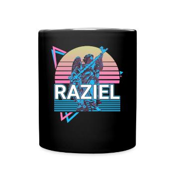 Raziel Archangel Hebrew mythology Jewish Ret - Full Colour Mug - black - Front