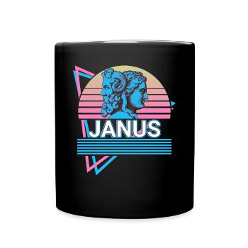 Janus God Ancient Greek Greek mythology Re - Full Colour Mug - black - Front
