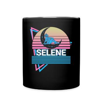 Selene goddess Ancient Greek Greek mythology - Full Colour Mug - black - Front