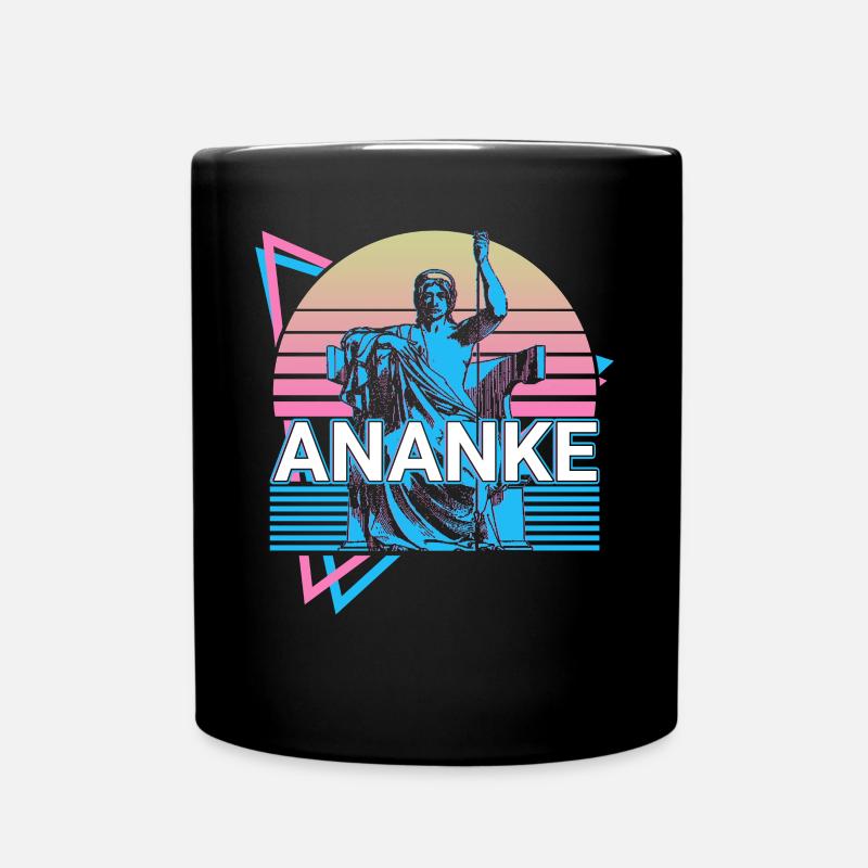 Ananke Göttin Altgriechisch Griechische Mythologie - Tasse einfarbig - Schwarz