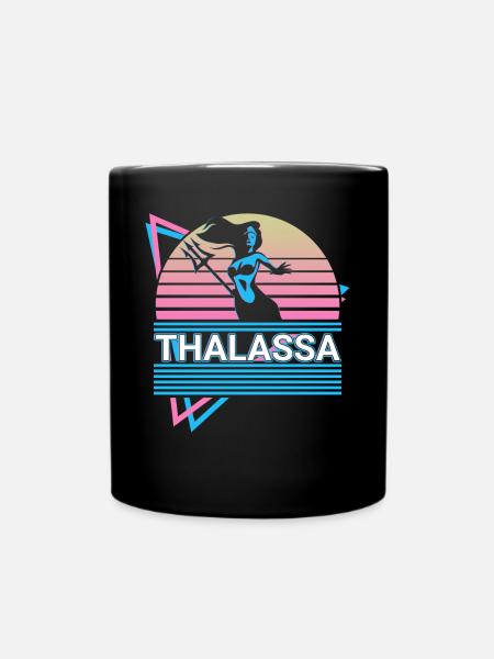 Déesse Thalassa Mythologie grecque antique - Mug uni - noir
