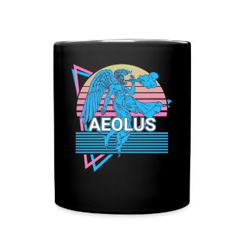 Éole, dieu du vent, mythologie grecque ancienne - Mug uni - noir - Devant