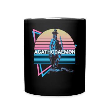 Agathodaemon Griechischer Gott Antike griechische - Tasse einfarbig - Schwarz - Vorne
