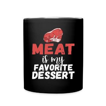 BBQ Grill Beef Meat Lovers Gifts - Full Colour Mug - black - Front