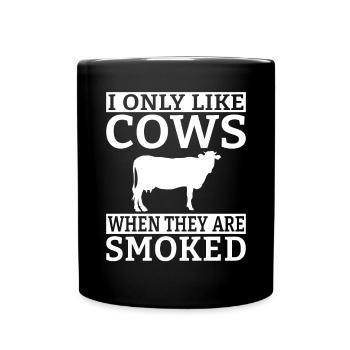 BBQ Grill Beef Meat Lovers Gifts - Full Colour Mug - black - Front